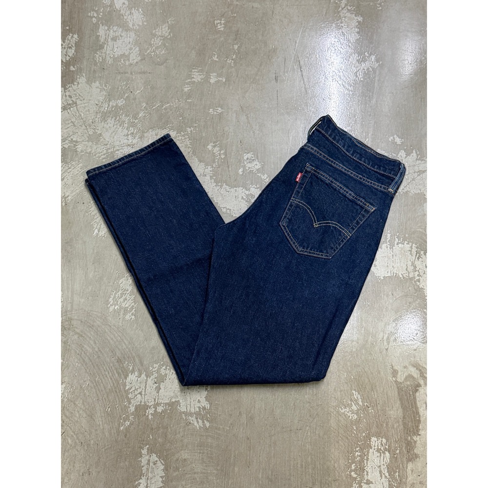 Levi's Premium Jeans Mens 34x32 Indigo Blue Excellent Big E Straight Leg